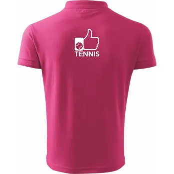 Pánská košile Tenis palec - Polokošile pánská Pique Polo 203 - 5XL ( Purpurová )