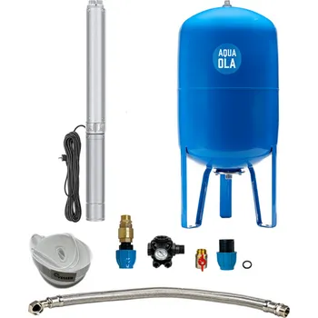 Domácí vodárna AQUA OLA Domácí vodárna s ponorným čerpadlem 3" IPRO 1-20/100l - RTS - odolnost proti písku