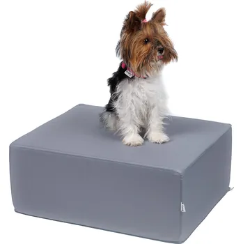 Schody a rampa pro psa Iridog Schůdek pro psa STEPPIE no.5 světle šedý v20 x š40 cm x d50 cm