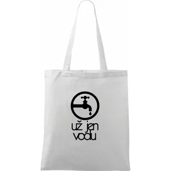 Už jen vodu - Taška bavlněná - 42 x 38 cm ( Bílá )
