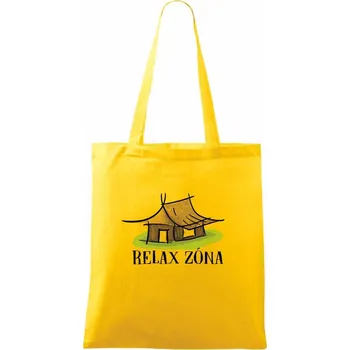 Relax zóna chalupa - Taška bavlněná - 42 x 38 cm ( Žlutá )