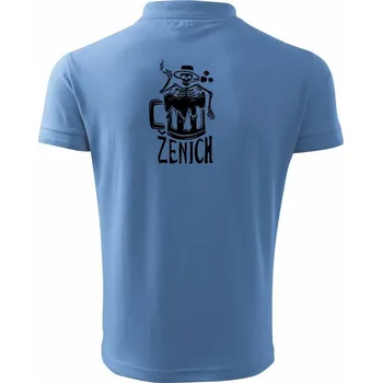 Pánská košile Ženich kostra - Polokošile pánská Pique Polo 203 - L ( Pyžamově světlá modrá )