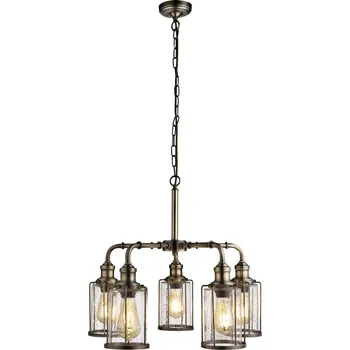 SEARCHLIGHT Industriální závěsné svítidlo 1265-5AB PIPES