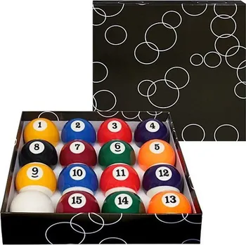 Kulečníková koule Sada koulí pool 57,2mm s bílou 60,3mm STANDARD