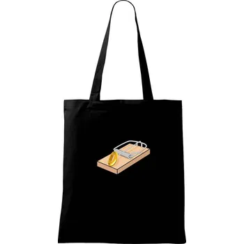 Nákupní taška Past na ženicha - Taška bavlněná - 42 x 38 cm ( Černá )