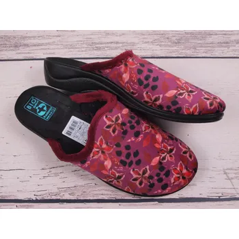 Dámská obuv Dámské pantofle přezůvky ADANEX Silvia 28345 vínová plná špička velikost: 41