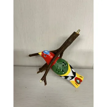 Dřevěná hračka Dřevotéka - Dřevěný ptáček na stromě Dřevěný ptáček na stromě