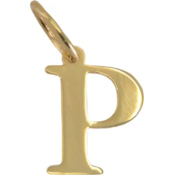 Přívěsek 3734 Zlatý přívěsek tiskací písmeno P 0,20g