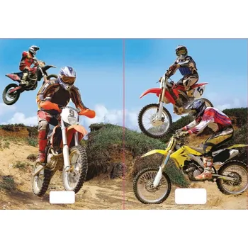 Sešit sešit 544 s 3D motivem, A5, 40 listů,linkovaný, motiv motorky