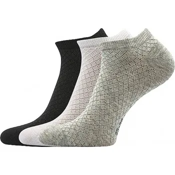 Pánské ponožky Ponožky dámské letní Lonka Jorika 3 páry (černé, bílé, šedé), 35-38