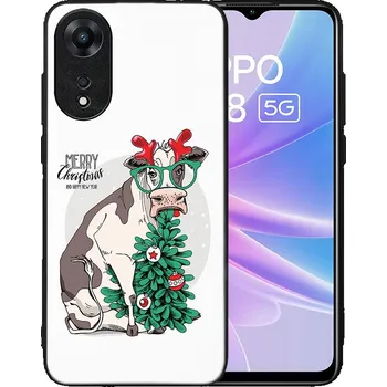 Vánoce VSECHNONAMOBIL 76286 MY ART Kryt s vánočním designem Oppo A78 5G MERRY CHRISTMAS (074)