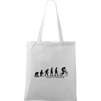Evolution Downhill - Taška bavlněná - 42 x 38 cm ( Bílá )