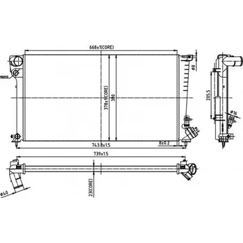 Chladič motoru Chladič, chlazení motoru HART 602 127