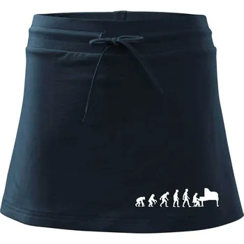 Dámská sukně Evoluce piano - Sportovní sukně - two in one - XL ( Námořní modrá (velmi tmavá - téměř černá) )