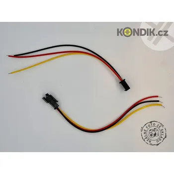 Elektrická zásuvka Konektor SM 3pin s vodiči