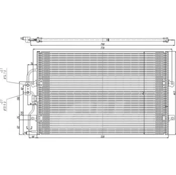 Výparník klimatizace Kondenzátor, klimatizace HART 606 152