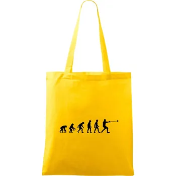 Evoluce hod kladivem - Taška bavlněná - 42 x 38 cm ( Žlutá )