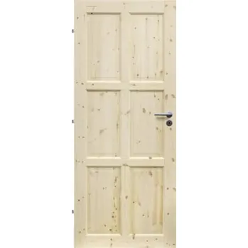 Interiérové dveře Interiérové dveře z masivu CZAPLA plné borovice 90L