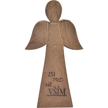 Vánoční dekorace Anděl mango Jsi pro mě O0410