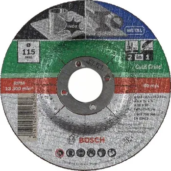 Řezný kotouč BOSCH Řezný kotouč 2 v 1, 115x2,5 mm 2609256308 free_store_pickup