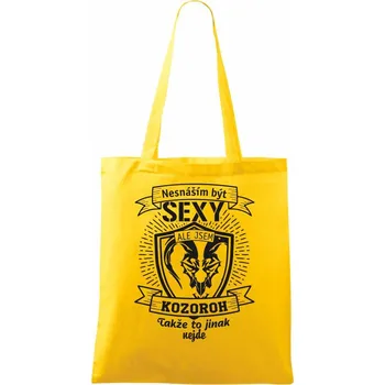 Nesnáším být sexy - Kozoroh - Taška bavlněná - 42 x 38 cm ( Žlutá )