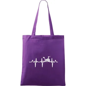 EKG rotoped - Taška bavlněná - 42 x 38 cm ( Fialová )
