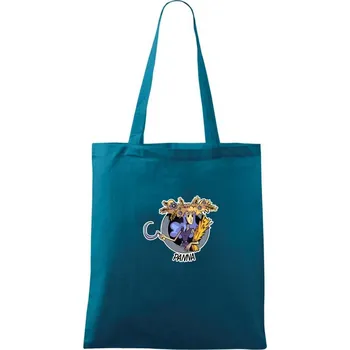 Znamení komiks panna - Taška bavlněná - 42 x 38 cm ( Petrolejová )