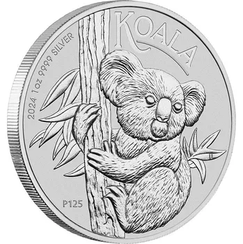 Perth Mint Australian Koala stříbrná mince 1oz 2024