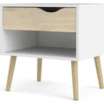 FALCO Noční stolek Retro 394 bílá/dub