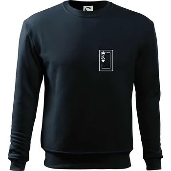 Pánská mikina King of hearts - Mikina Essential pánská - 2XL ( Námořní modrá (velmi tmavá - téměř černá) )