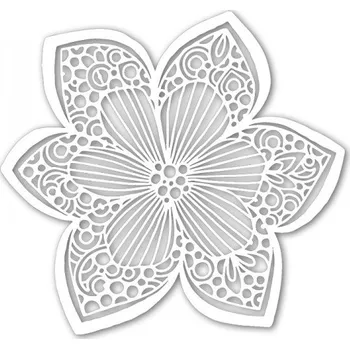 Šablona TCW 6aquot;x6aquot; (15,2x15,2 cm) - Collarette Dahlia