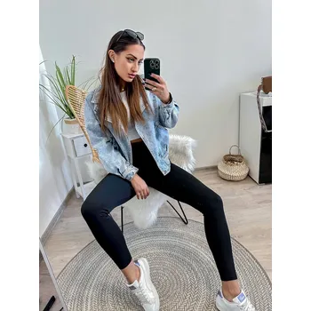 Dámské legíny Nádherné stahovací legíny v černé barvě, VELIKOST L