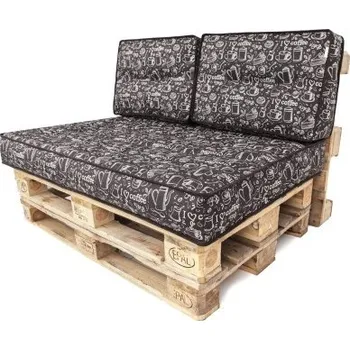 Polštář Polštáře na palety TOMEK 1+2 coffee brown