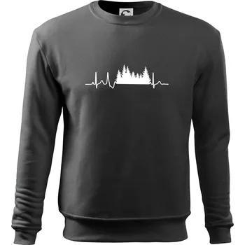 Chlapecké tričko EKG les - Mikina Essential dětská - 146 cm/10 let ( Tmavá břidlice (šedá se zeleným nádechem) )