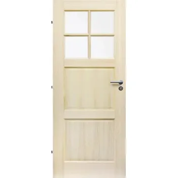 Interiérové dveře Interiérové dveře z masivu TURYN 4S borovice 90L