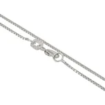 sZlato.cz 3890 Zlatý řetízek kostka z bílého zlata 0,70 mm Délka: 45 cm, Váha: 2,15g
