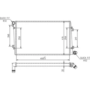 Chladič motoru Chladič, chlazení motoru HART 608 019
