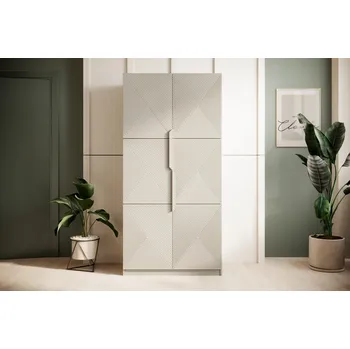 Šatní skříň BOGART. Šatní skříň Asha, kašmír / kašmírové úchyty