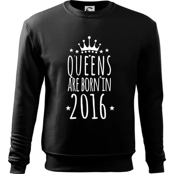 Chlapecké tričko Queens are born in 2016 - Mikina Essential dětská - 158 cm/12 let ( Černá )