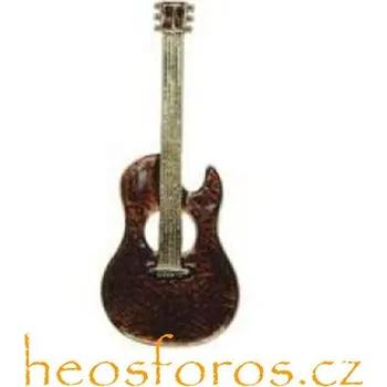 Brož Fabos Brož Kytara Gibson Staromosaz a malba