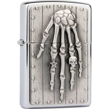 Zapalovač 21658 Skeleton Hand Emblem
