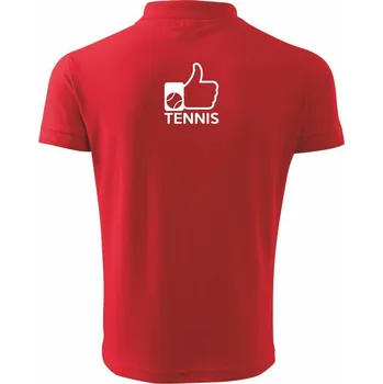 Pánská košile Tenis palec - Polokošile pánská Pique Polo 203 - 5XL ( Červená )