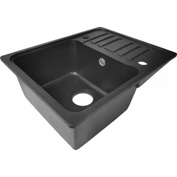 Granitový dřez Jednokomorový granitový dřez Aquamarin černý
