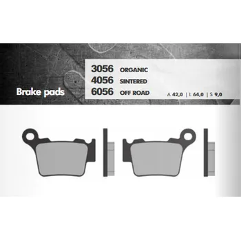 Brzdová destička BRENTA brzdové destičky KH368 sintrované barva zlatá OFF ROAD (FT 6056) (BRENTA brzdové destičky KH368 sintrované barva zlatá OFF ROAD (FT 6056))