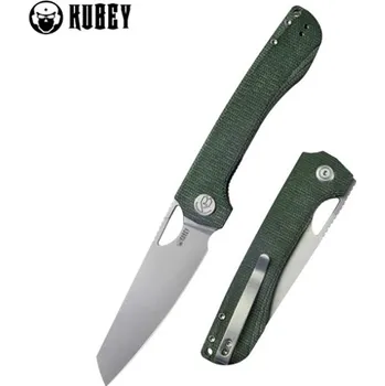 kapesní nůž Kubey Elang zavírací nůž s pojistkou Liner Lock, zelená rukojeť z micarty KU365E