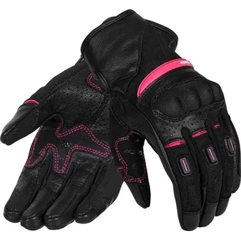 Moto rukavice Dámské moto rukavice SECA Axis Mesh II Lady černé/růžové XL