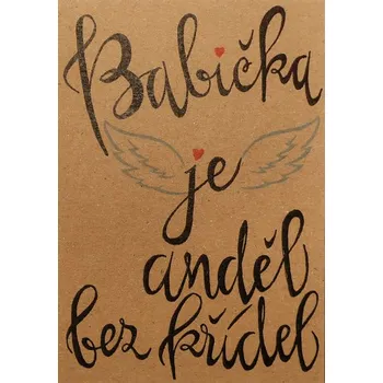 Kalendář Přáníčko BeBechy - recyklovaný papír - Babička