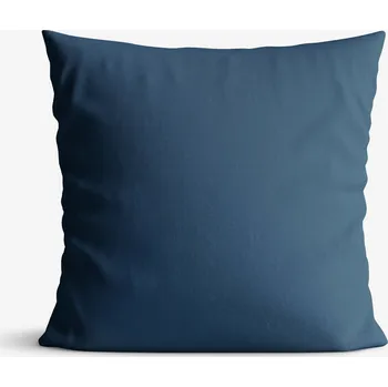 Povlak na dekorativní polštářek Bavlněný povlak na polštář - námořnický modrý 40 x 40 cm