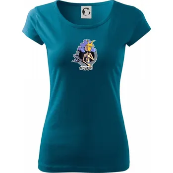 Dámské tričko Znamení komiks kozoroh - Dámské triko Pure - 2XL ( Petrolejová )