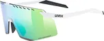 UVEX PACE STAGE CV WHITE MATT/MIR. GREEN, CYKLISTICKÉ BRÝLE